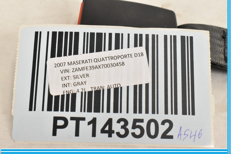 Load image into Gallery viewer, 04-08 Maserati Quattroporte Rear Left Driver Seat Belt Buckle Black Oem
