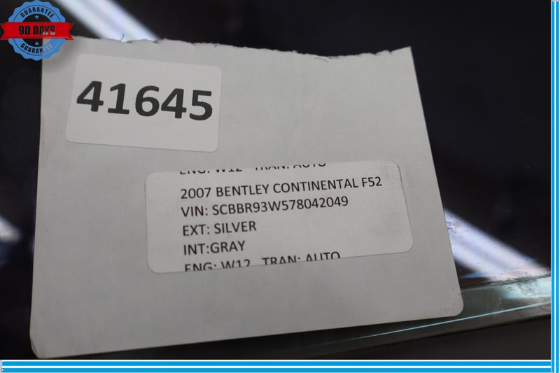 Load image into Gallery viewer, 06-12 Bentley Continental Flying Spur Rear Left Side Door Window Glass Oem
