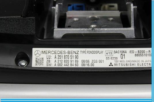09-13 Mercedes GL550 GL450 Right Side Headrest Screen Monitor Display Oem