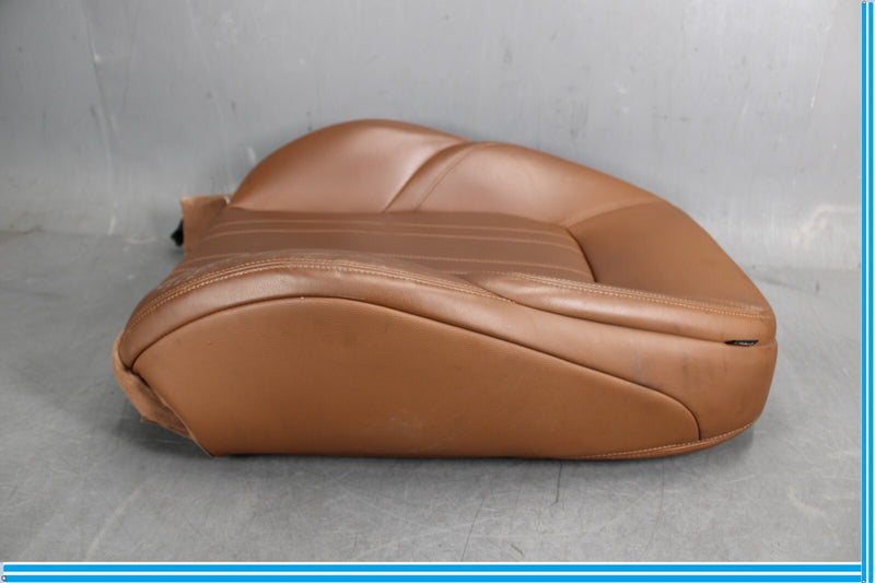 Load image into Gallery viewer, 14-17 Maserati Ghibli Front Left Side Top Upper Seat Cushion Cover Brown Oem
