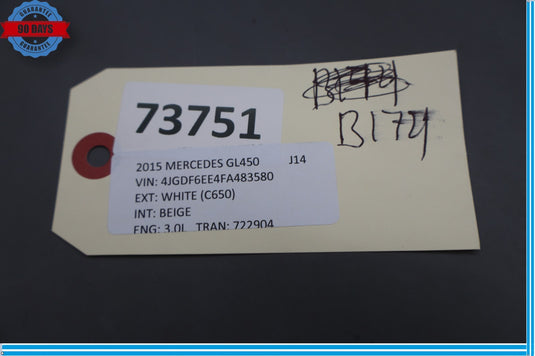 06-19 Mercedes X166 GL450 ML350 Rear Left Driver Side Exterior Door Handle Oem