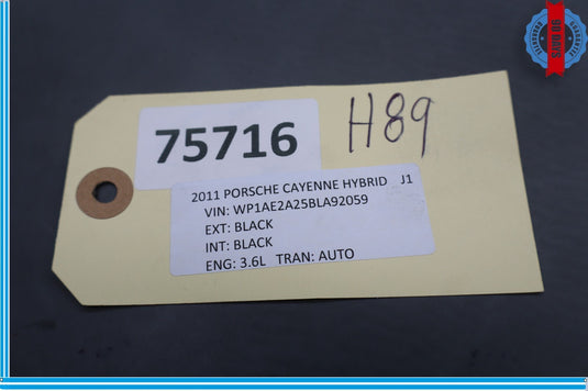 11-18 Porsche Cayenne 958 Rear Right Side Exterior Door Handle Keyless Go Oem