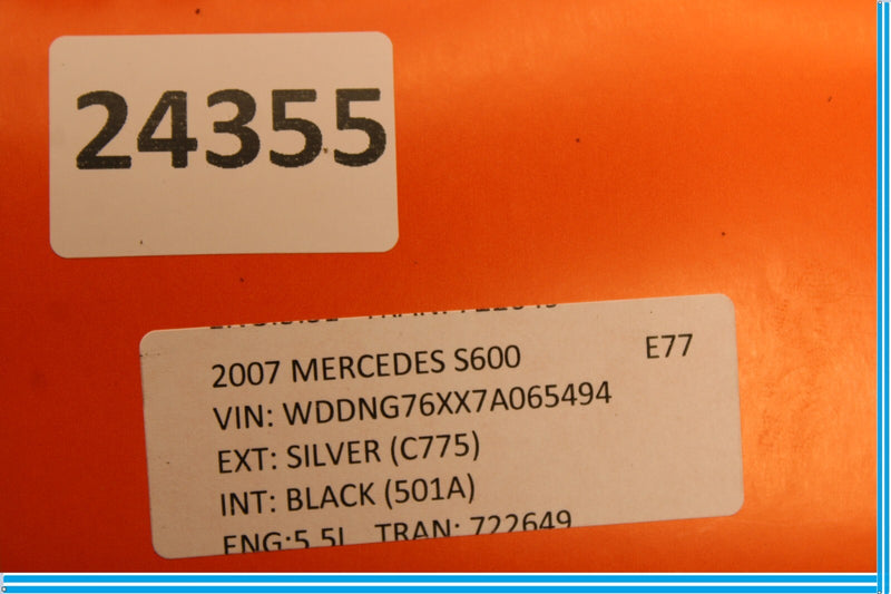 Load image into Gallery viewer, 07-13 Mercedes S550 S600 Rear Right Door Window Sun Shade Sunshade Black Oem
