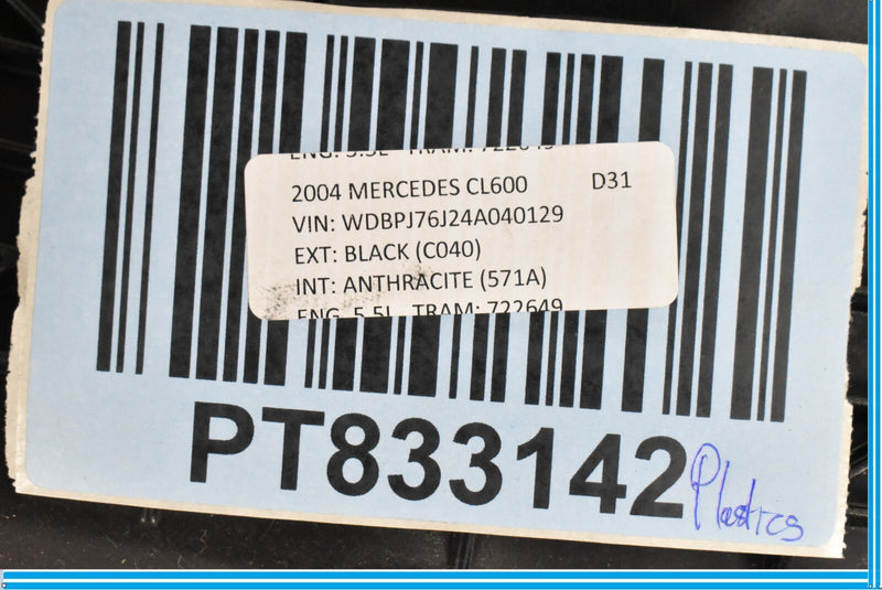 Load image into Gallery viewer, 00-06 Mercedes CL500 CL600 W215 Under Dashboard Trim Cover Panel 2156800939 Oem
