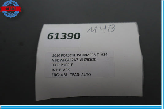 10-13 Porsche Panamera Front Left Driver Side Rear View Mirror Purpule Oem
