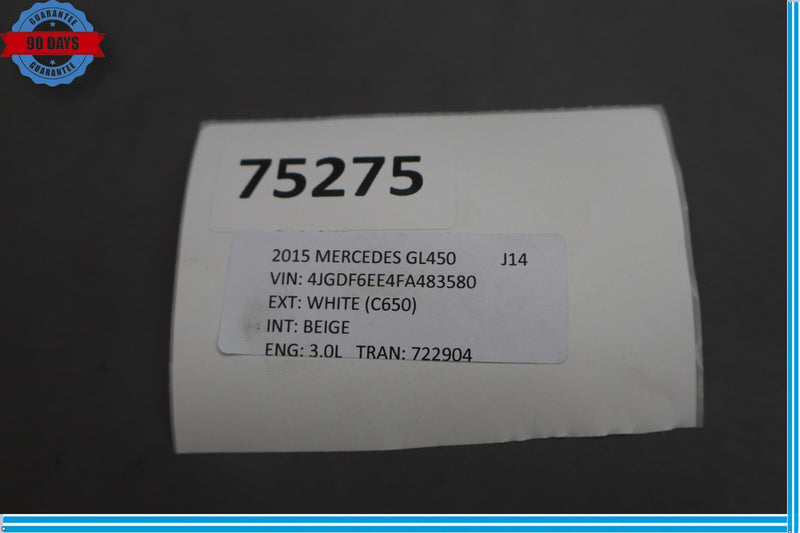 Load image into Gallery viewer, 07-19 Mercedes X166 GL450 GLS350 Rear Right Quarter Side Window Glass Oem
