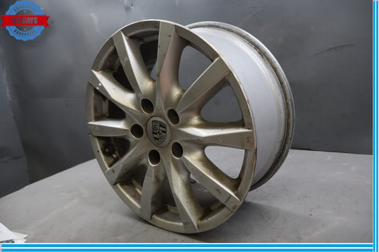 11-14 Porsche Cayenne 958 S 8X1J8 18" Wheel Rim Silver R18 7P5601025 Oem