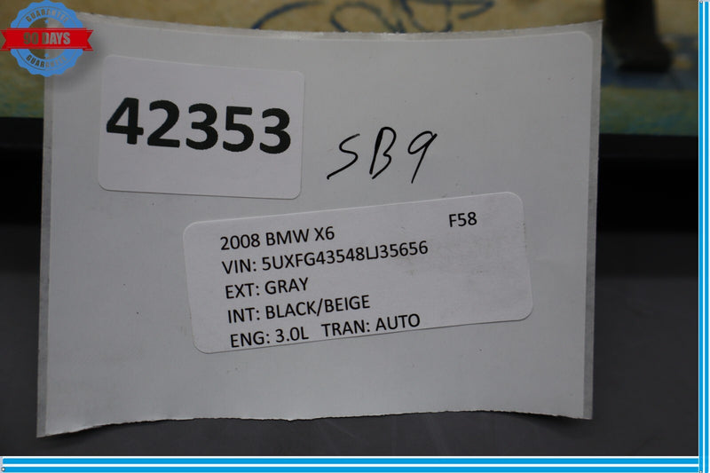 Load image into Gallery viewer, 07-13 BMW X5 E70 Front Right Passenger Side Seat Back Cover Panel Black Oem
