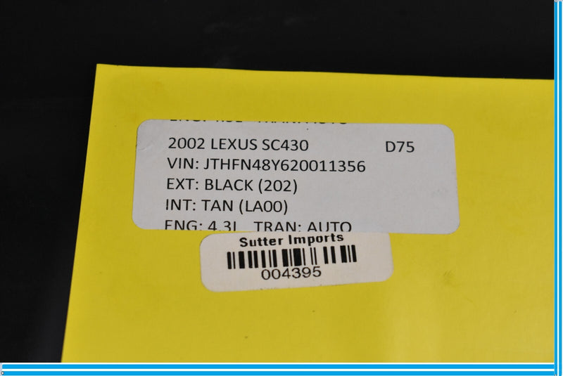 Load image into Gallery viewer, 02-10 Lexus SC430 Rear Left Driver Side Seat Quarter Mirror Auto Glass Oem
