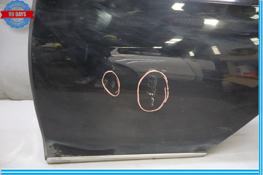 15-16 Hyundai Genesis Rear Left Driver Side Exterior Door Shell Panel Black Oem