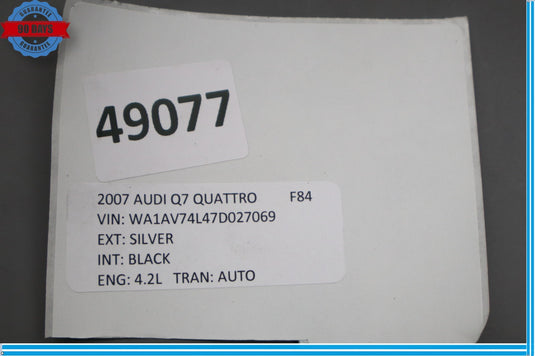 07-15 Audi Q7 4L Front Right Passenger Side Fender Wing Cover Assembly Oem