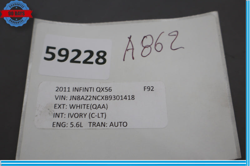 Load image into Gallery viewer, 11-17 Infiniti QX56 QX80 Front Right Passenger Side Sun Visor Shade Oem
