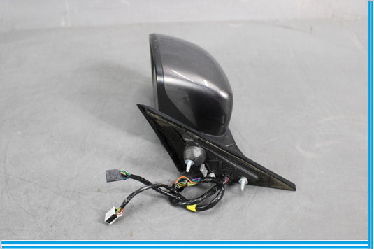 14-17 Maserati Ghibli Front Left Side Mirror Door Rear View Black Oem