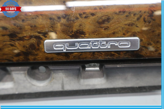 11-18 Audi A8 Quattro S8 Dash Right Side Wood Grain Bezel Molding Cover Oem