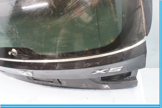 14-18 BMW X5 X6 Rear Trunk Liftgate Back Door Tailgate W/ Window Glass Black Oem