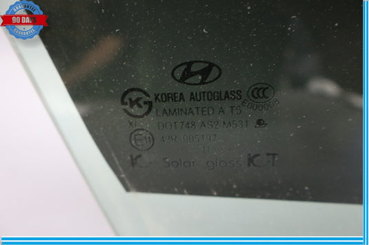 11-16 Hyundai Equus Front Right Passenger Side Door Window Auto Glass Panel Oem