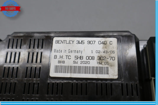 06-12 Bentley Continental Flying Spur AC Heater Climate Control Module Unit Oem