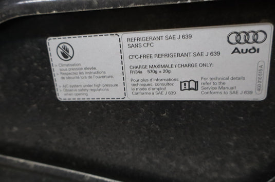 12-18 Audi A6 A6 Quattro Front Bonnet Hood Shell Cover Panel Assembly Oem