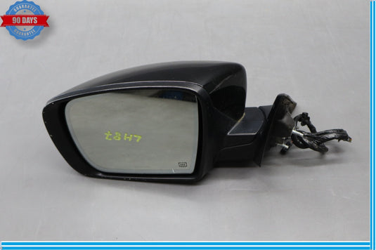 14-17 Maserati Ghibli M157 Front Left Side Mirror Door Rear View Black Oem