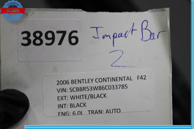 Load image into Gallery viewer, 03-08 Bentley Continental GTC GT Front Bumper Reinforcement Impact Bar Oem
