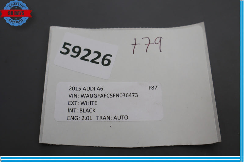 Load image into Gallery viewer, 12-18 Audi A6 Quattro Rear Left Driver Side D Pillar Trim Cover Panel Oem
