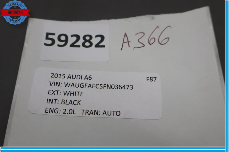 Load image into Gallery viewer, 12-18 Audi A6 Rear Left Driver Side Deck Speaker Cover Trim With Speaker Oem
