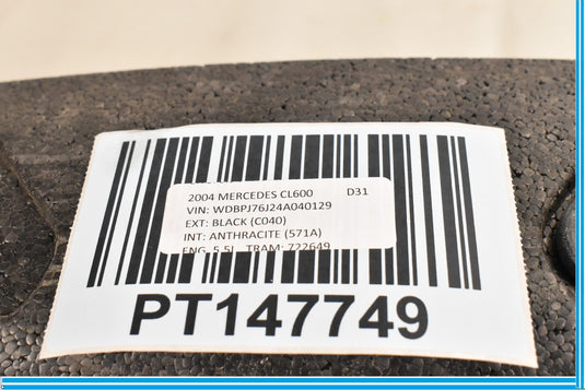 00-06 Mercedes CL500 CL600 W215 Front Bumper Energy Absorber Impact Foam Oem