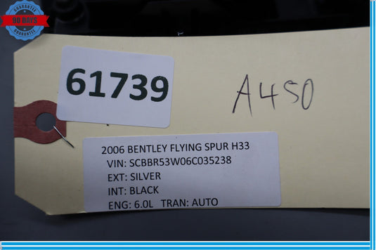 06-12 Bentley Continental Flying Spur Rear Right Window Regulator Switch Oem