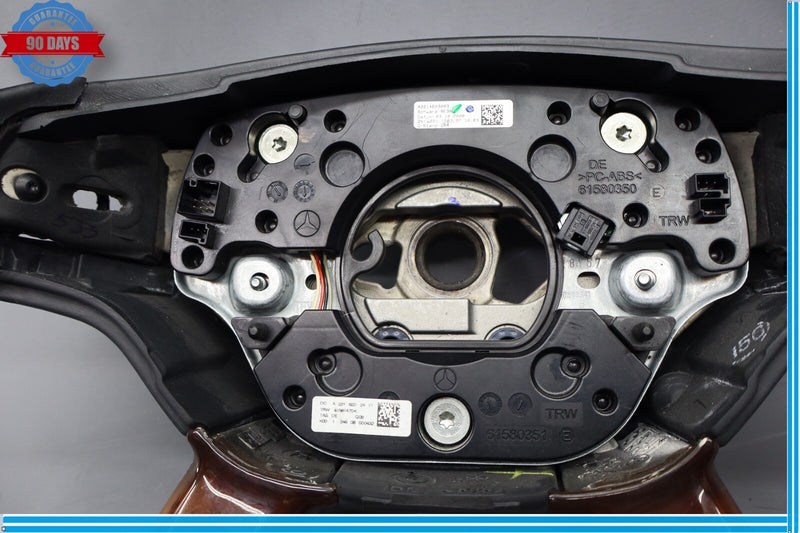 Load image into Gallery viewer, 07-10 Mercedes W221 S550 CL550 Driver Steering Wheel w/ Paddle Shifters Wood Oem
