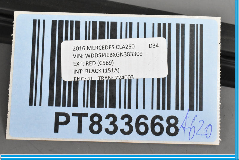 Load image into Gallery viewer, 2014-2018 MERCEDES CLA250 W117 REAR LEFT DRIVER SIDE WINDOW INNET BELT SEAL OEM
