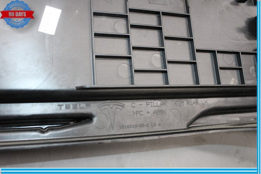 12-20 Tesla Model S Rear Left Driver Side Upper C-Pillar Cover Trim Panel Oem