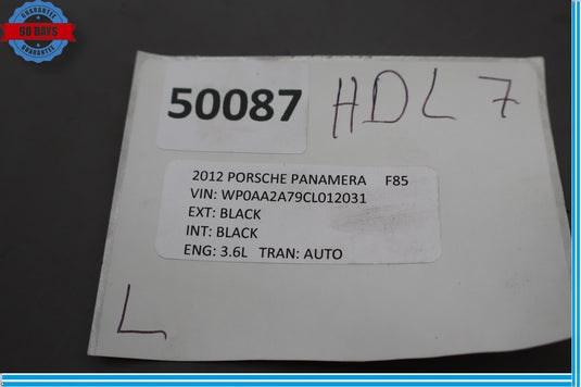 10-13 OEM Porsche Panamera 970 Front Left Driver Side Headlight Xenon Oem