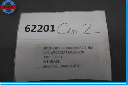 10-16 Porsche Panamera 970 Left Driver Turbo Intercooler Assembly 970110209 Oem