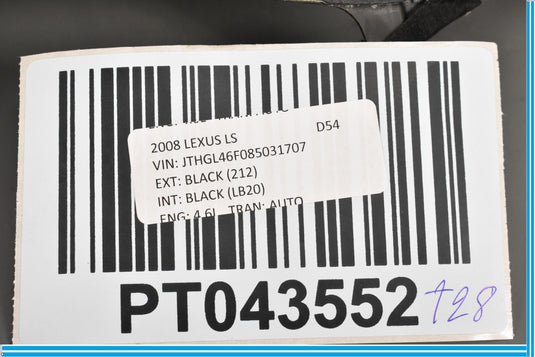 07-12 Lexus LS460 Front Right Interior Tailgate Trim Molding Cover Panel Oem