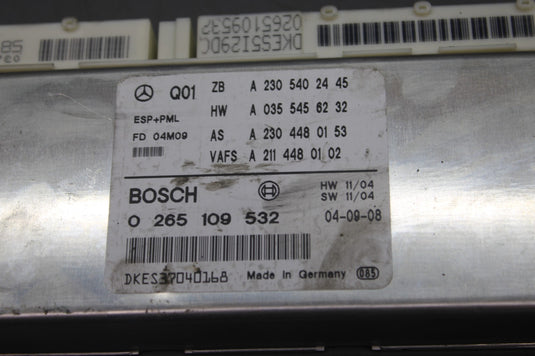 03-08 Mercedes R230 SL500 Electronic Stability Control ESP ABS Module PML Oem