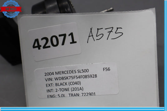 03-06 Mercedes R230 SL500 Rear Fuel Tank Filler Panel Actuator Oem