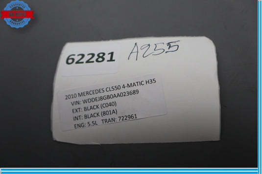 07-14 Mercedes W216 CL550 S550 S63 AMG Dynamic Seat Pressure Tank 0008002219 Oem