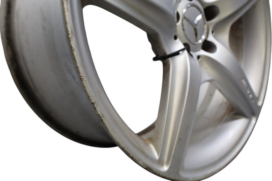 07-11 Mercedes W216 CL63 AMG CL550 9.5 x 20 20" Rear Wheel Rim Silver Oem