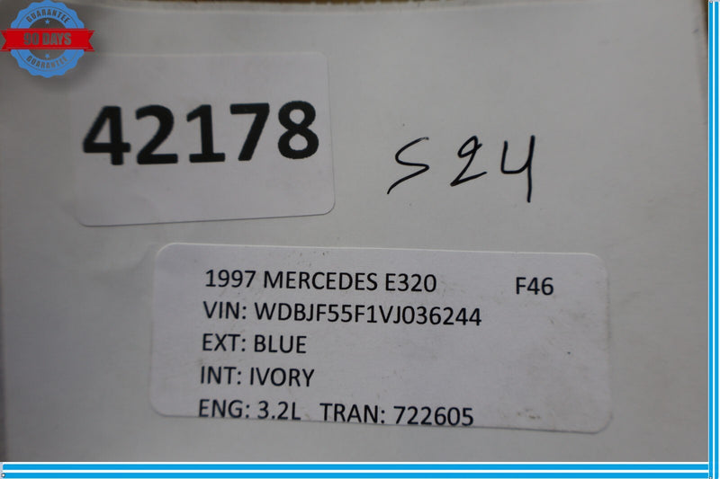 Load image into Gallery viewer, 96-03 Mercedes W210 E430 E320 Rear Left Driver Interior Door Panel Black Oem
