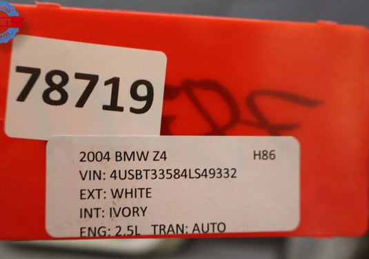 03-08 BMW E85 E86 Z4 Front Right Passenger Side Exterior Door Shell Panel Oem