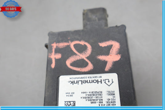 12-18 Audi A6 Garage Door Opener Control Module 4G0907410 Oem