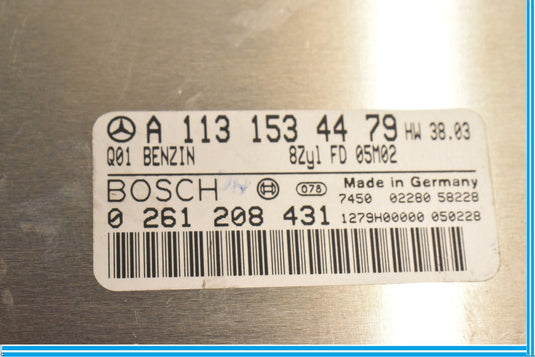 03-06 Mercedes R230 SL500 S430 ECU Engine Control Module Unit 1131533479 OEM