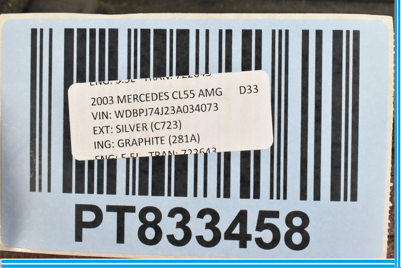 Load image into Gallery viewer, 00-06 Mercedes CL500 CL55 AMG W215 Left Driver Seat Back Cover Panel Black Oem
