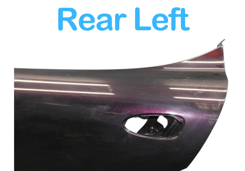 Load image into Gallery viewer, 10-16 Porsche Panamera Turbo Rear Left Driver Side Door Shell Panel Purple Oem
