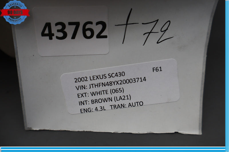 Load image into Gallery viewer, 02-10 Lexus SC430 Rear Right Passenger Side Trunk Inner Storage Compartment Oem
