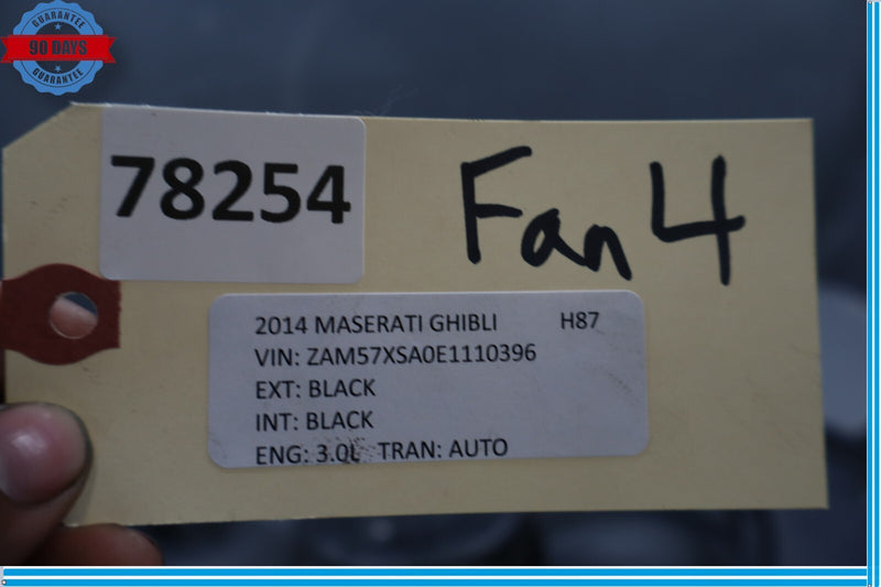 Load image into Gallery viewer, 14-17 Maserati Ghibli M157 Engine Radiator Cooling Fan Motor Assembly Oem
