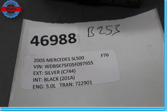 03-06 Mercedes R230 SL500 SL55 AMG Right Side Seatbelt Seat Belt Retractor Oem