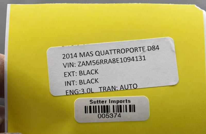 Load image into Gallery viewer, 14-22 Maserati Quattroporte Front Left Driver Side Door Panel Shell Cover Oem
