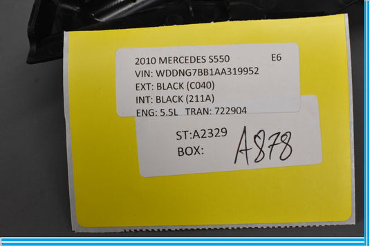 07-13 Mercedes S550 S600 S400 Front Left Driver Side Seat Trim Cover Oem