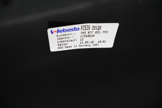 11-18 Porsche Cayenne 958 Top Upper Sun Roof Sunroof Glass 7P5877021 Oem